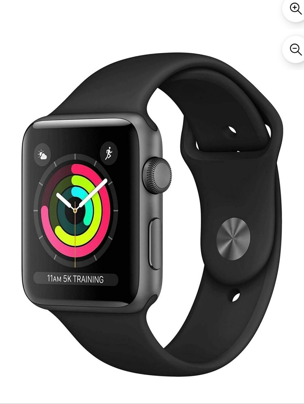 Upopened Apple Smartwatch Series 3, 38mm with Black Sport Band